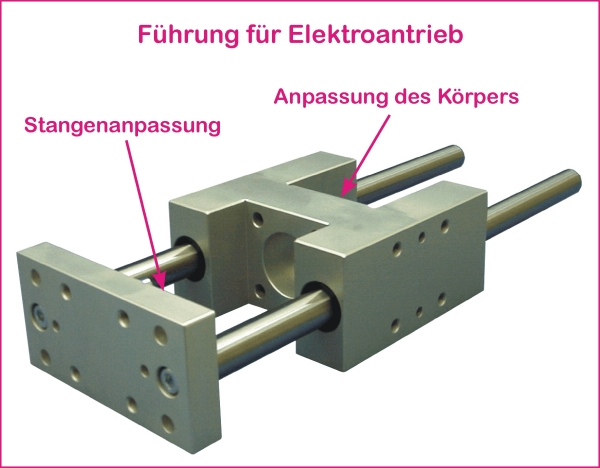 Führung für Elektroantrieb Führung für Elektroantrieb